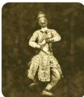 A performer as Hanuman from the Cambodian Reamker, presented by the Royal Khmer Ballet in 1915