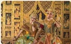 The Ramayana in Khon dance from Thailand, performed in the classical masked style