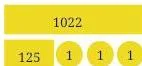 Picture of Joy's marbles as 1022 already owned plus 128 newly gained, showing why Joy finishes ahead of Raja