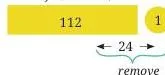 Picture of Raja's 113 marbles with 25 marbles lost, supporting the subtraction comparison between 113 - 25 and 112 - 24