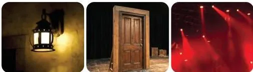 A staged scene in which a single object carries a deeper symbolic meaning for the audience watching it