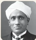 Portrait of C.V. Raman, the physicist who showed that the karaṇai patch on mridangam and tabla membranes produces sustained, tunable sound