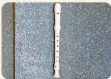 A recorder, the European duct flute known for its clear bright tone and easy learning