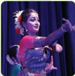 Dollu kunitha drum dancers from Karnataka in a lively folk formation, the chapter's example of a regional Indian folk dance