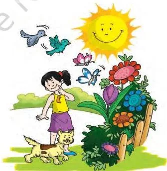 After giving colours to the flowers and the Sun, the rainbow was gone...