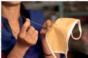 Stitching by hand requires care