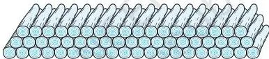 Triangular stack of logs with 20 logs in the bottom row, 19 in the next row and 18 in the row after, a pile whose row counts form an AP with negative common difference