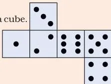 This cut-out is folded to make a cube.