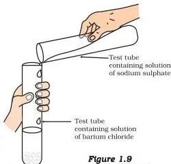 Formation of barium sulphate and sodium chloride
