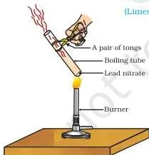 Heating of lead nitrate and emission of nitrogen dioxide