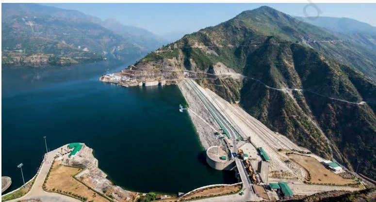 Tehri dam in Uttarakhand