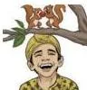 Squirrels at play bringing a smile, the nature scene that triggers hāsya, laughter and joy
