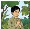 A calm and peaceful nature scene, the closing image that triggers śānta, peace and calm