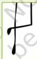 Stick figure with one foot crossed behind the standing foot, teaching the cross-at-the-back foot position used in beat combinations