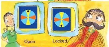 The king's daughter asked the king to put a dot on one of the yellow blades.