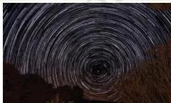 The Earth's axis of rotation points very close to the Pole Star in the Northern Hemisphere.