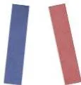 Blue and red litmus paper strips