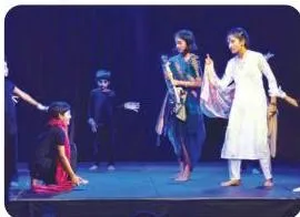 Children bringing characters to life on stage
