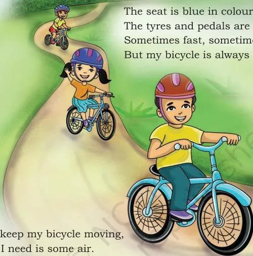 But my bicycle is always on track.