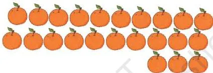 Simran was putting oranges in boxes.