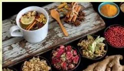 A few ingredients used for homemade remedies, such as turmeric, tulasi, ginger and aloe vera