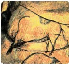 A bison cave painting in