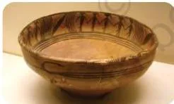 Bowl from the Majiayao culture decorated with dancing figures China, Red Clay, 3300–2000 BCE