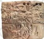 Cuneiform tablet, Clay, Sumeria, 3100–2900 BCE