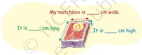 Children collecting identical empty matchboxes to measure their sides and build platforms