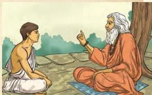 Rishi Uddālaka Āruṇi sent his son, Śhvetaketu, to a gurukula to learn the Vedas.