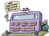 Systematic Sippy calculator set to use the fewest possible button presses to reach a target number