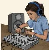 A music team member using sound to cover an onstage mistake, illustrating how music hides glitches during a performance