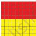 70 yellow units and 30 red units. 7 yellow ten strips and 3 red ten strips.