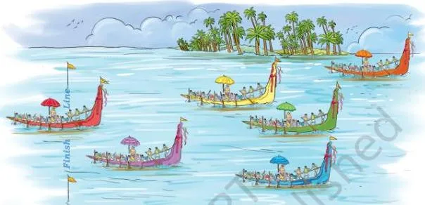 In Kerala, Onam is celebrated through a famous snake boat race called as *vallam kali*.