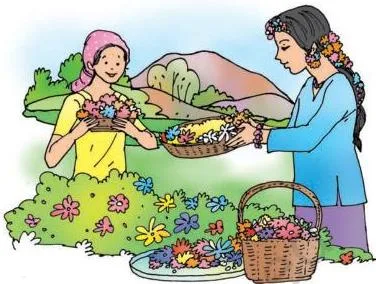 The elders give them rice and jaggery.