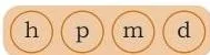 Make rhyming words for Ten by using letters from the help box.