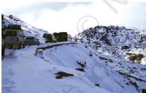 Traffic on north-eastern border road (Arunachal Pradesh)