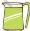 For preparing 2 glasses of lemon water