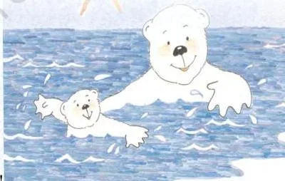 Malu Bhalu class 5 poem: the restless polar bear cub in her icy lair who simply could not rest