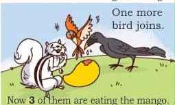 Now 2 of them are eating the mango.