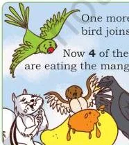 One more bird joins.