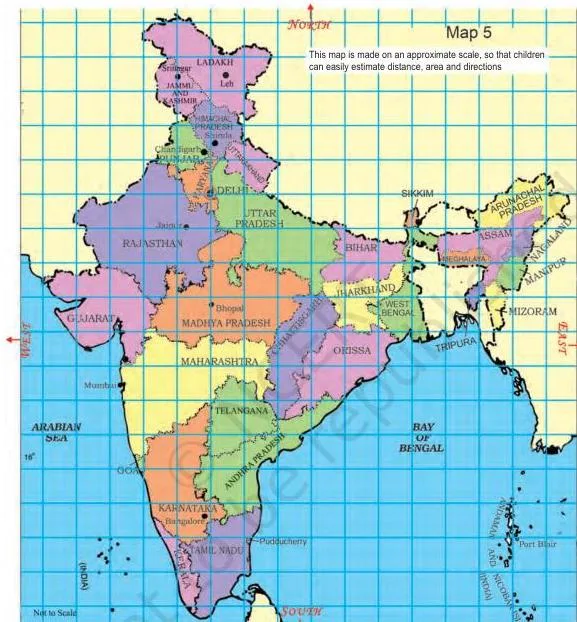 Look at the map of India below and find the states these children are talking about.