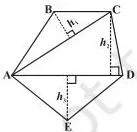 Similar methods can be used to find the area of a polygon. Observe the following for a pentagon: (Fig 9.1, 9.2)