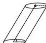 The cylinder has congruent circular faces that are parallel to each other (Fig 9.12).