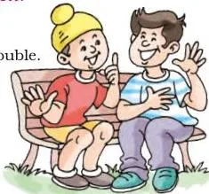 Picture prompt for the writing exercise in which you write a short paragraph about how you can be a good friend