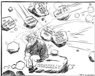 Our interest in and fascination for democracy often pushes us into taking a position that democracy can address all socio-economic and political problems.