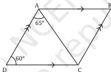 Two pairs of parallel segments AB and CD, AD and BC, with AD crossing AB and CD as a transversal