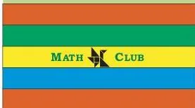 The flag of a school Math Club, its pointed design divided into equal parts with red and green sections to name as fractions