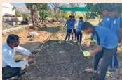 Setting up a low-tunnel for precision farming