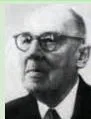 Portrait of Wacław Sierpiński, the Polish mathematician who created the Sierpiński gasket fractal